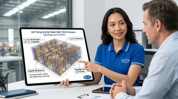 Tư vấn báo giá kệ pallet Cần Thơ theo bản vẽ kho và tải trọng hàng hóa
