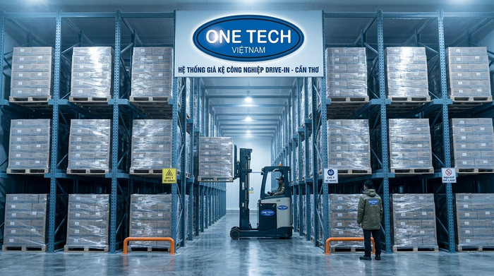 Kệ pallet cho kho lạnh và ẩm dạng Drive In tại Cần Thơ