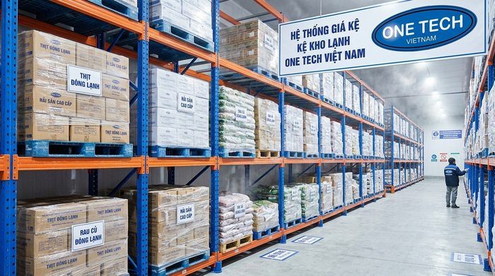 Kệ kho lạnh tải trọng nặng cho pallet hàng đông lạnh Kệ kho lạnh tải trọng nặng cho pallet hàng đông lạnh