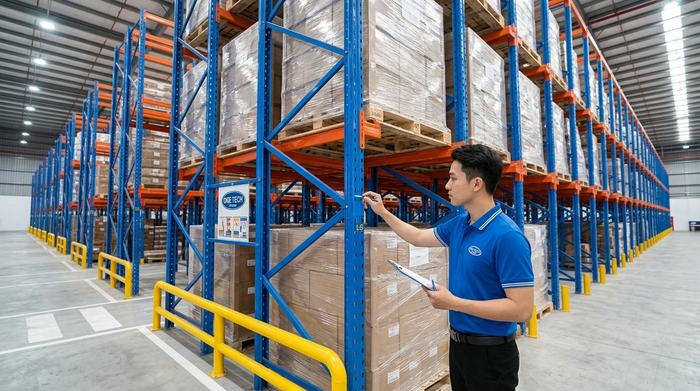 Kiểm tra an toàn hệ thống kệ drive in trước khi vận hành
