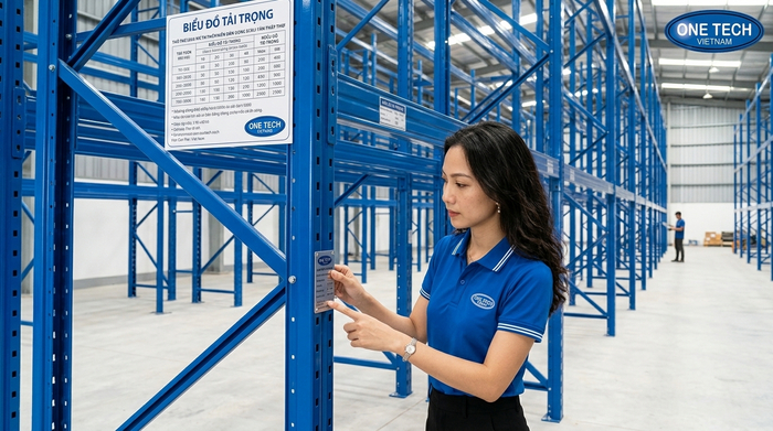 Nghiệm thu lắp đặt kệ pallet Cần Thơ trước khi bàn giao