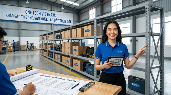 Quy trình lắp đặt kệ trung tải Cần Thơ Quy trình khảo sát thiết kế sản xuất và lắp đặt kệ trung tải tại Cần Thơ