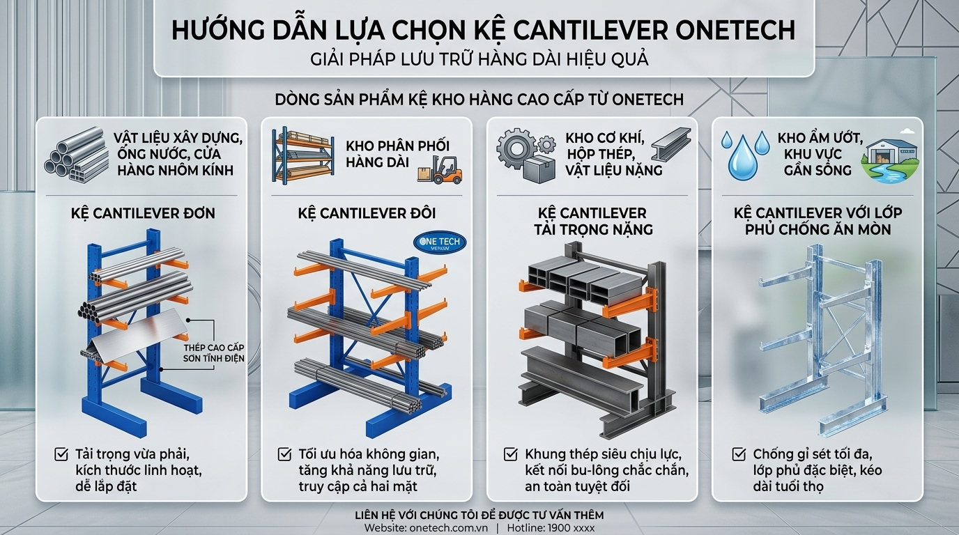 Bảng gợi ý chọn kệ tay đỡ Cần Thơ theo nhu cầu