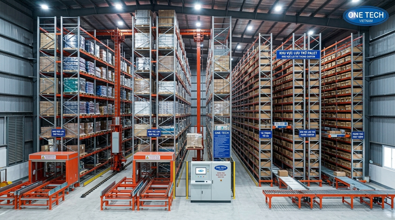 Các dạng kệ kho ASRS Cần Thơ cho pallet thùng hàng và hàng luân chuyển nhanh