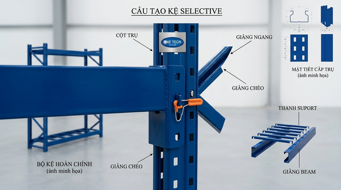 Cấu tạo khung thép sơn tĩnh điện bền bỉ Chi tiết khung kệ thép sơn tĩnh điện chịu lực