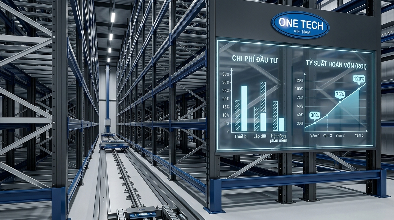 Minh họa chi phí đầu tư và hiệu quả hoàn vốn của kệ kho ASRS Cần Thơ