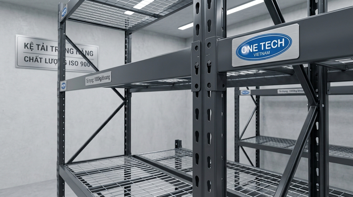 OneTech Group cam kết chất lượng chuẩn quốc tế Chứng nhận tiêu chuẩn chất lượng ISO kệ kho hàng OneTech