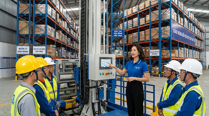 Đào tạo vận hành Stacker-Crane Cần Thơ cho nhân sự kho