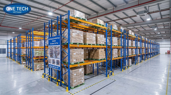 Mô hình kệ Double Deep Cần Thơ Mô hình kệ Double Deep Cần Thơ lưu trữ pallet hai sâu
