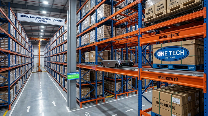 Kệ kho tự động và WMS Cần Thơ Kệ kho tự động kết hợp hệ thống quản lý kho WMS tại Cần Thơ