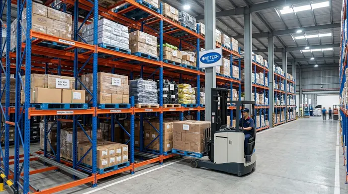 Kệ Push Back Cần Thơ tối ưu lối đi xe nâng Kệ Push Back Cần Thơ giúp tối ưu lối đi xe nâng trong kho pallet
