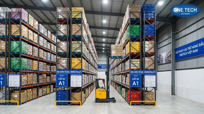 Kệ Selective pallet Cần Thơ Kệ Selective pallet cho kho tải trọng nặng tại Cần Thơ