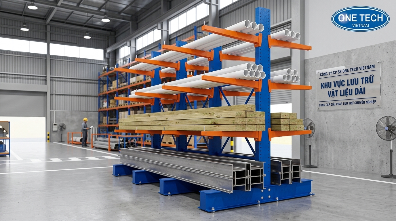 Cấu tạo kệ tay đỡ Cần Thơ với trụ đứng và tay đỡ vươn