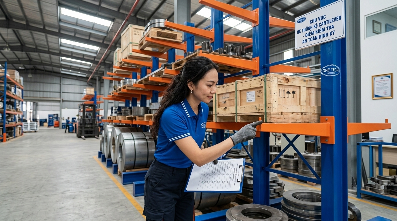 Kiểm tra an toàn hệ kệ tay đỡ Cần Thơ sau thời gian sử dụng