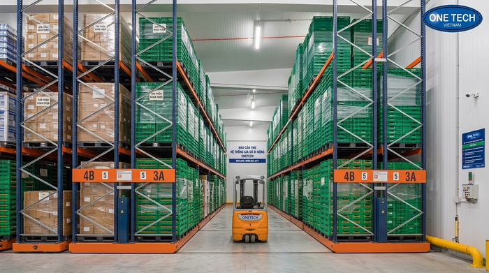 Mobile Rack cho kho pallet tại Cần Thơ Kệ Mobile Rack Cần Thơ cho kho pallet tải trọng cao