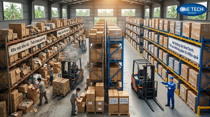 Nâng cấp kệ kho thông minh Cần Thơ Nâng cấp kệ kho thông minh Cần Thơ cho kho hàng quá tải