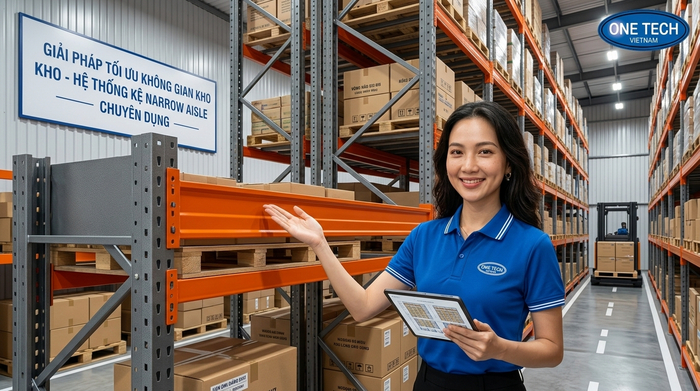 Tư vấn Kệ Narrow Aisle Cần Thơ bởi Kệ kho hàng Cần Thơ trực thuộc OneTech