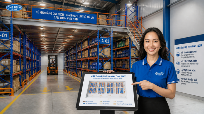 Thiết kế layout kệ kho logistics Cần Thơ Bản vẽ layout kệ kho logistics Cần Thơ theo luồng xe nâng