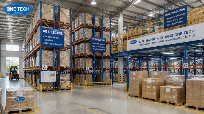 Kệ kho logistics Cần Thơ cho kho phân phối Kệ kho logistics Cần Thơ trong kho phân phối hàng hóa