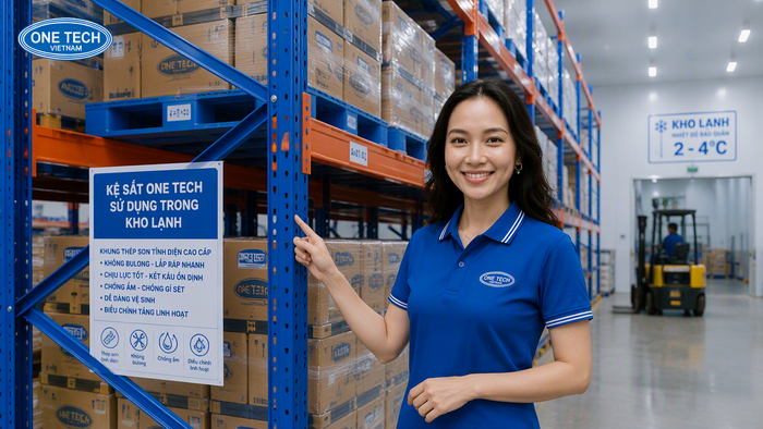 Kệ lưu trữ cho kho lạnh Cần Thơ Kệ lưu trữ cho kho lạnh Cần Thơ với khung thép chống ẩm