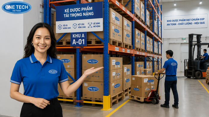 Kệ Selective tải trọng nặng cho kho dược phẩm tại Cần Thơ