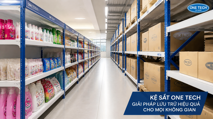 Lắp đặt kệ tải trọng nhẹ Cần Thơ cho cửa hàng và kho hàng