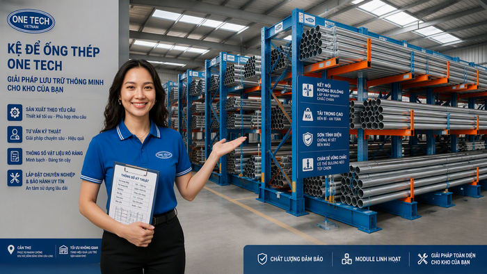Đơn vị cung cấp kệ để ống thép Cần Thơ uy tín