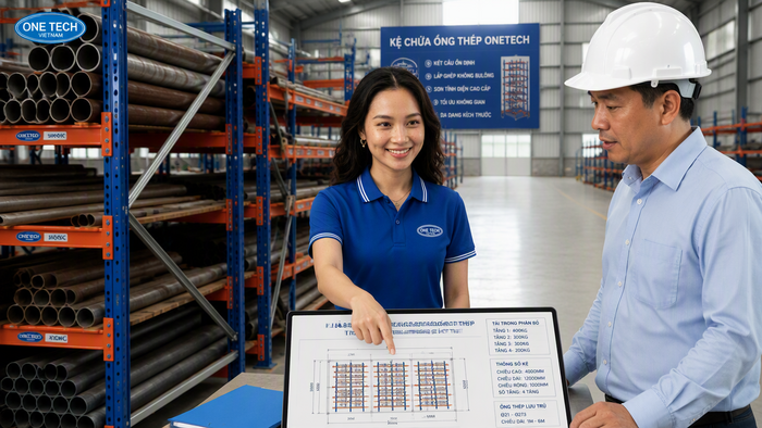 Thiết kế kệ để ống thép Cần Thơ theo tải trọng và mặt bằng