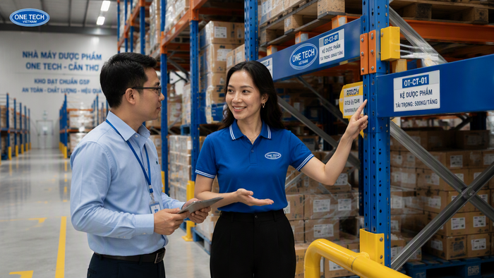 Tư vấn kệ kho dược phẩm Cần Thơ trực thuộc tập đoàn OneTech