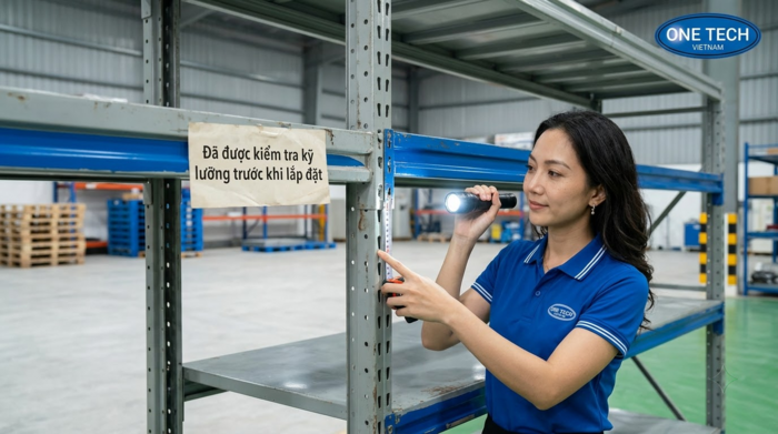 Kệ trung tải thanh lý giá rẻ cần kiểm tra kỹ trước khi lắp đặt